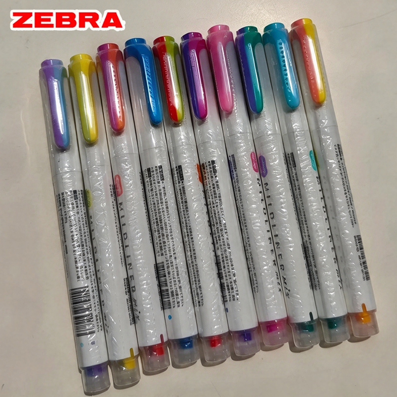 Zebra Pen Mildliner - Zebra Mildliner Mix Fosforlu Kalemler WKS23,
